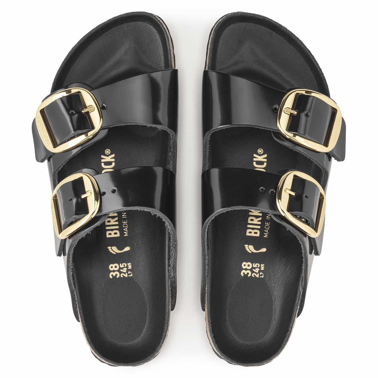 Arizona Big Buckle Natural Leather Patent
