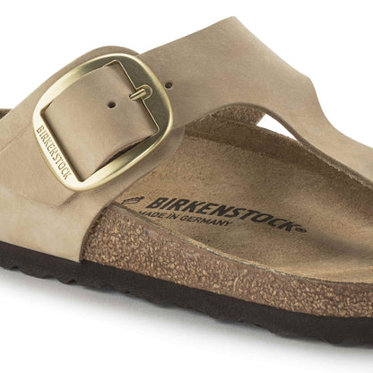 Gizeh Big Buckle Nubuck Leather