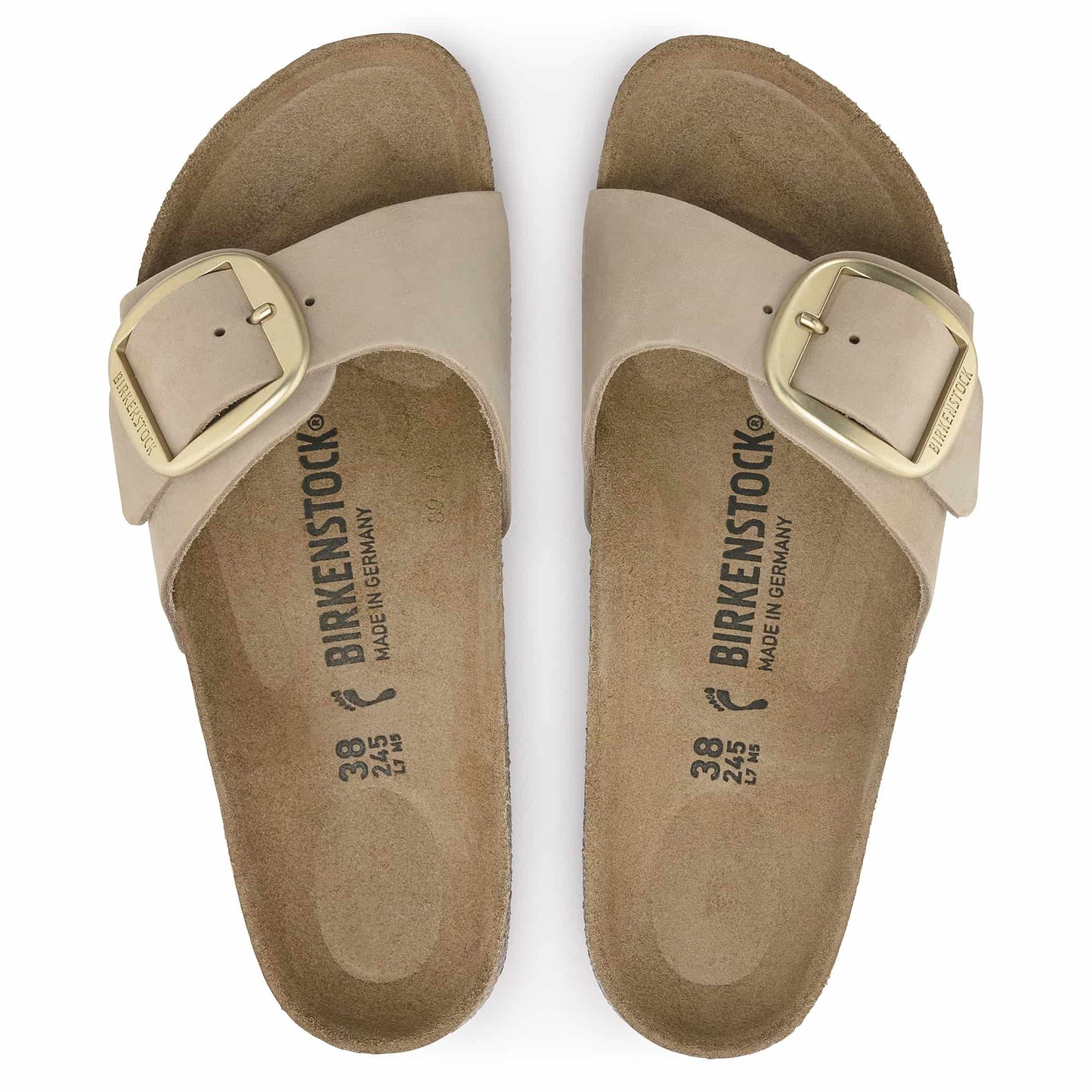 Madrid Big Buckle Nubuck Leather