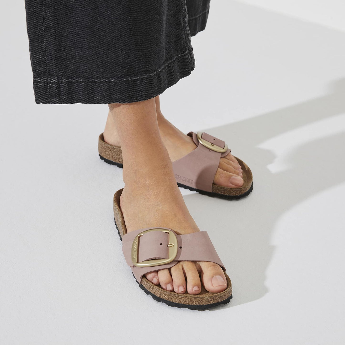 Madrid Big Buckle Nubuck Leather