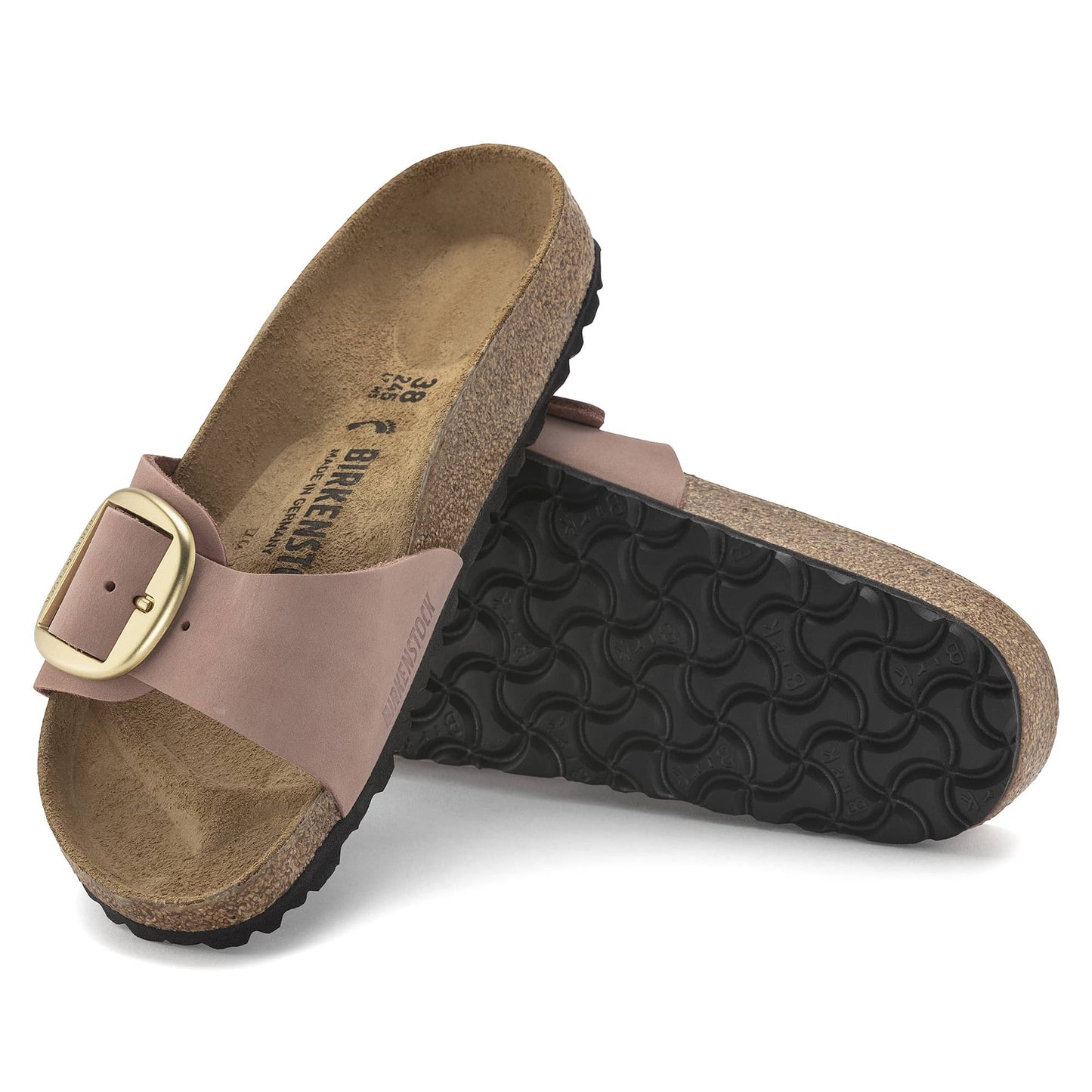 Madrid Big Buckle Nubuck Leather