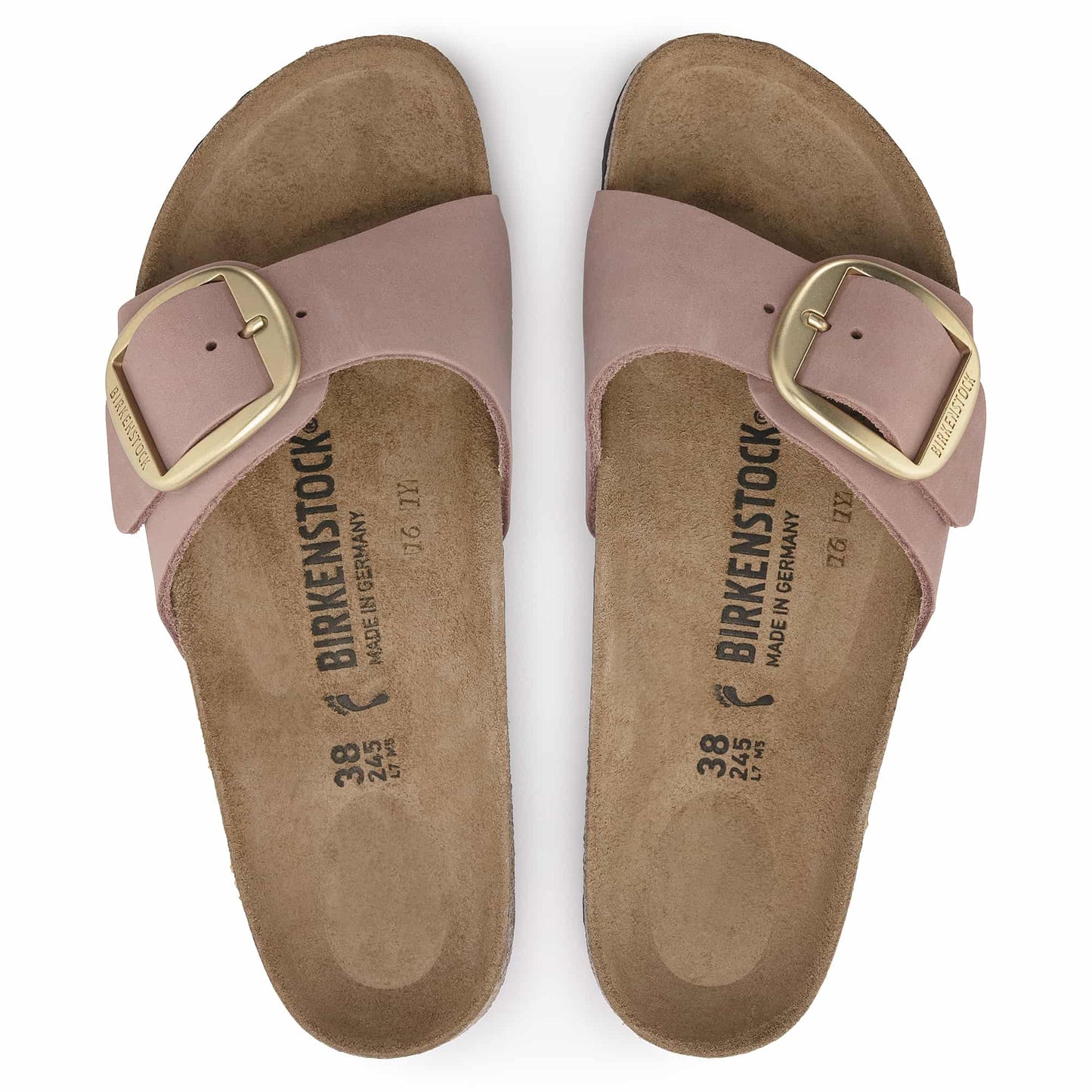 Madrid Big Buckle Nubuck Leather
