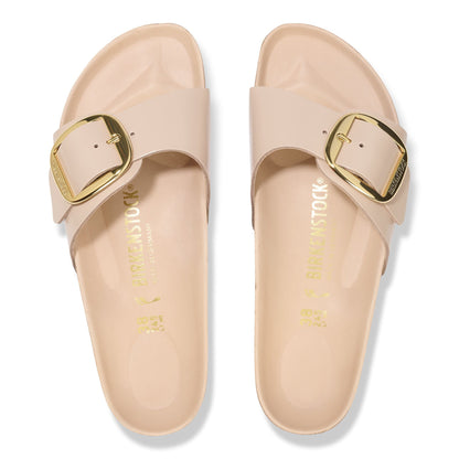 Madrid Big Buckle Natural Leather Patent