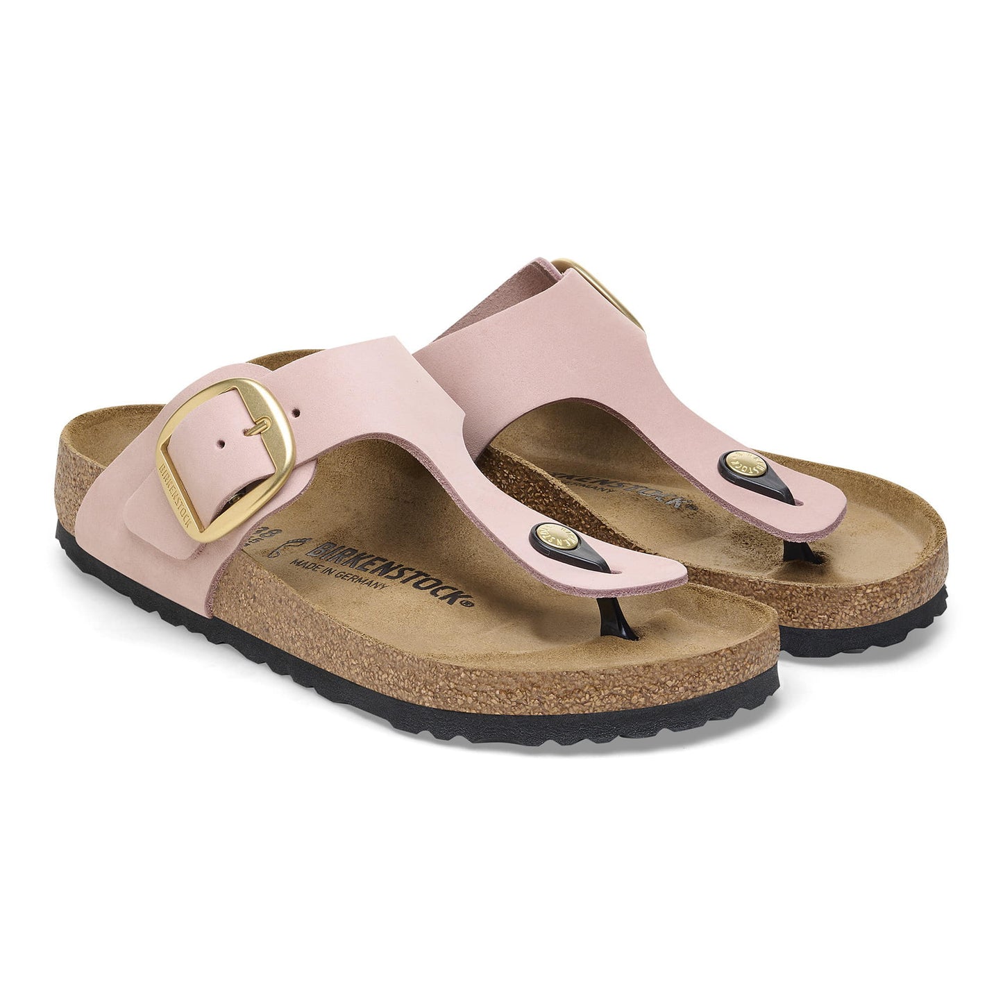 Gizeh Big Buckle Nubuck Leather