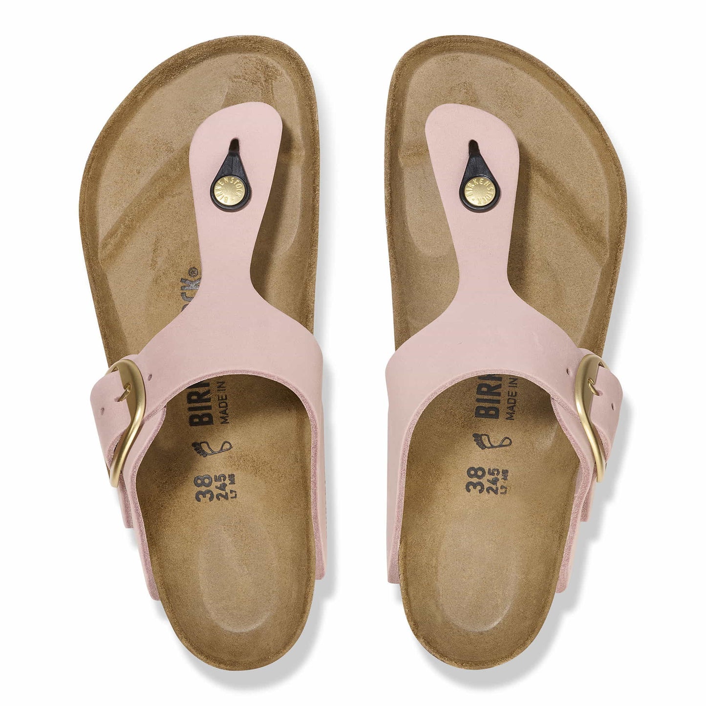 Gizeh Big Buckle Nubuck Leather