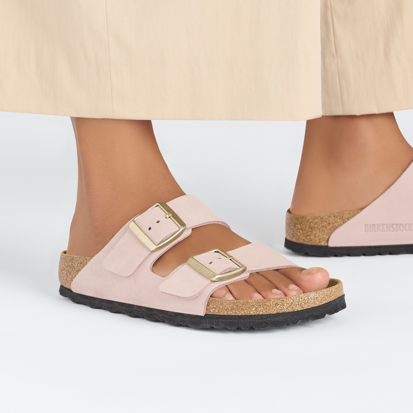 Arizona Soft Footbed Nubuk Leather Soft Pink