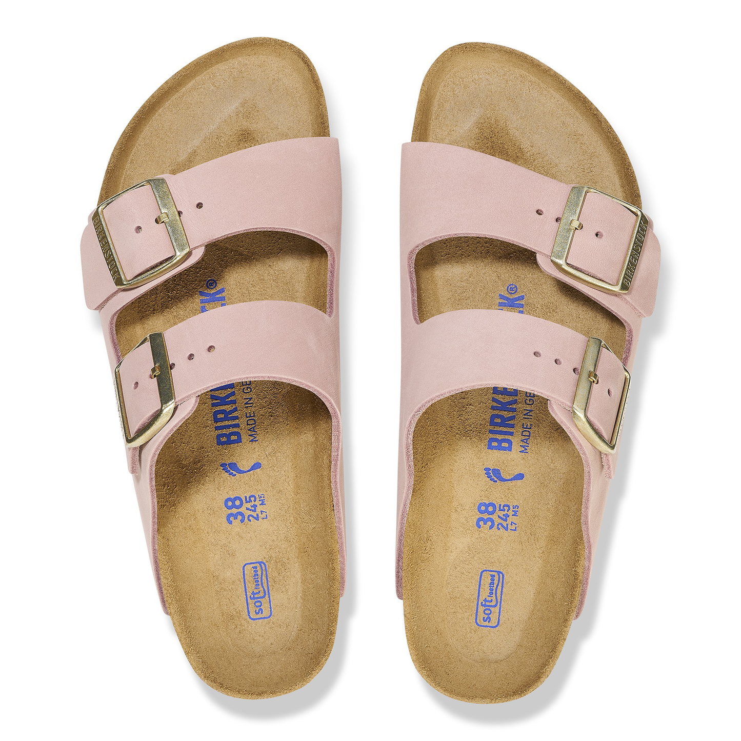 Arizona Soft Footbed Nubuk Leather Soft Pink