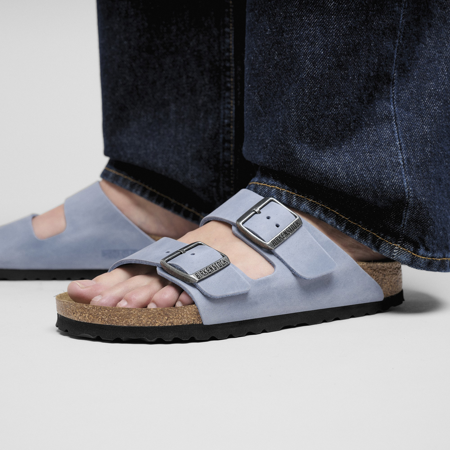 Arizona Soft Footbed Natural Leather Oiled Elemental Blue