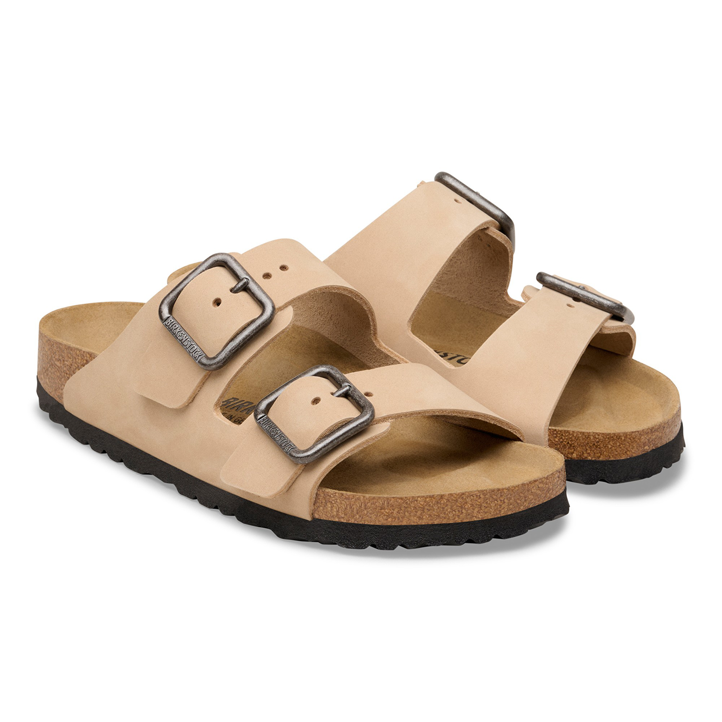 Arizona Wire Buckle Nubuk Leather Sandcastle
