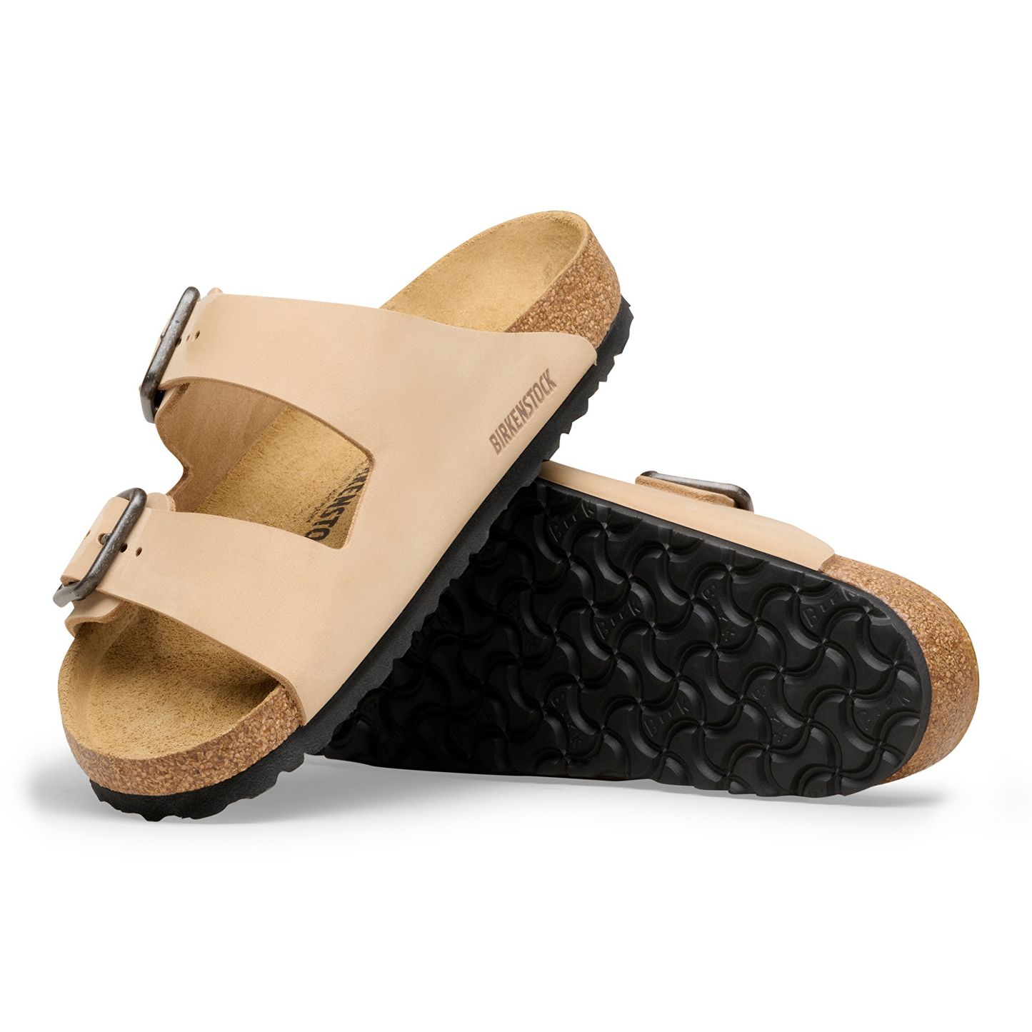 Arizona Wire Buckle Nubuk Leather Sandcastle