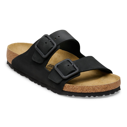 Arizona Wire Buckle Nubuk Leather Black