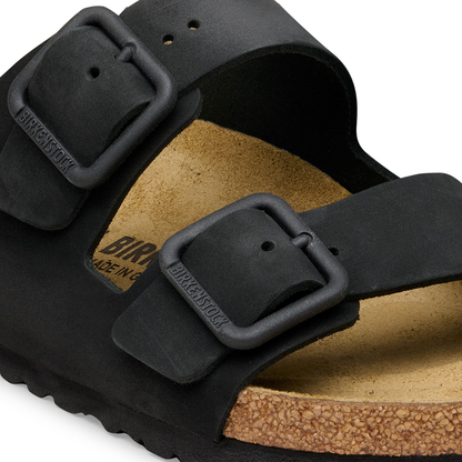 Arizona Wire Buckle Nubuk Leather Black