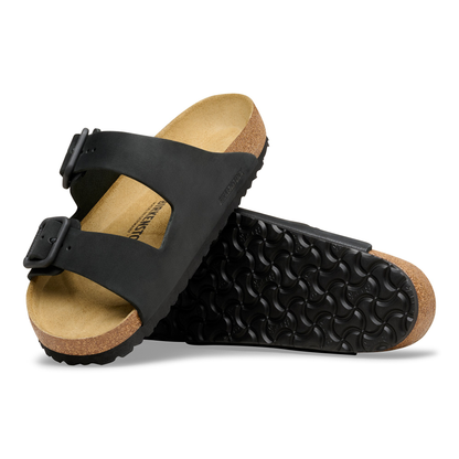 Arizona Wire Buckle Nubuk Leather Black